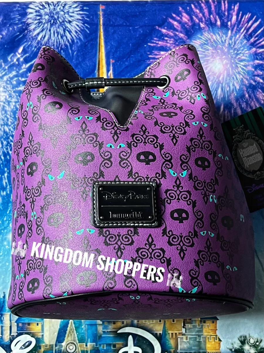 Disney parks haunted mansion wallpaper loungefly backpack clearance