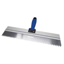 PLASTERING SPATULA refina serrated 18" notched stainless steel