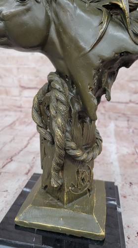 Milos Handcrafted Bronze Horse Bust Limited Edition Western Art Figurine Decor - Picture 8 of 10