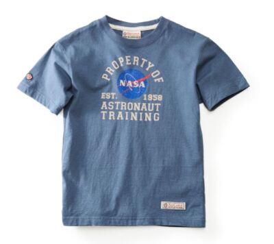 Red Canoe Kids Property of NASA Astronaut Training T-shirt, Blue Sizes 6,  10