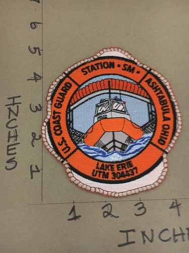USCG US Coast Guard Station SM Lake Erie Ashtabula Ohio Patch 6/9/25