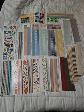 Creative Memories LOT Stickers 40 Sheets Scrapbooking  and Strips/Papers