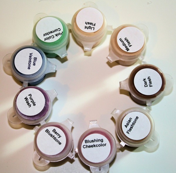 Luminaire Acrylic Air Dry Reborn Doll Paint Basic Set (9) Colors for