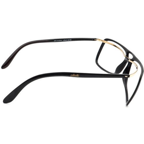 Silhouette Sunglasses Frame Only SPX 4055 6132 Black&Gold Austria 62 mm - Picture 4 of 9