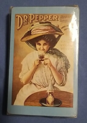 Rare SEALED Dr Pepper King Of Beverages Vim Vigor And Vitality Playing Cards