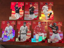 Lot (7) 2013 USA BB Champs Certified Die-Cuts Red /299 Addison Russell,Abbot,++