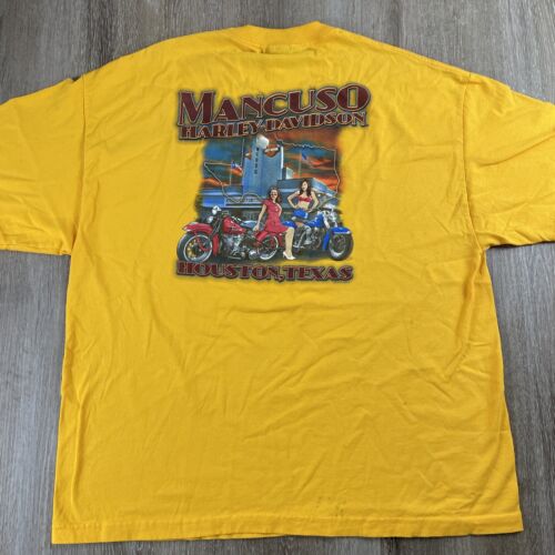 Camiseta Harley-Davidson Y2K Pin-Up Niña Gráfica 2XL Doble Cara Envejecida - Imagen 14 de 19