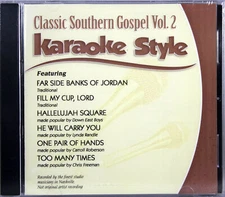 Classic Southern Gospel Volume 2 Christian Karaoke Style NEW CDG Daywind 6 Songs