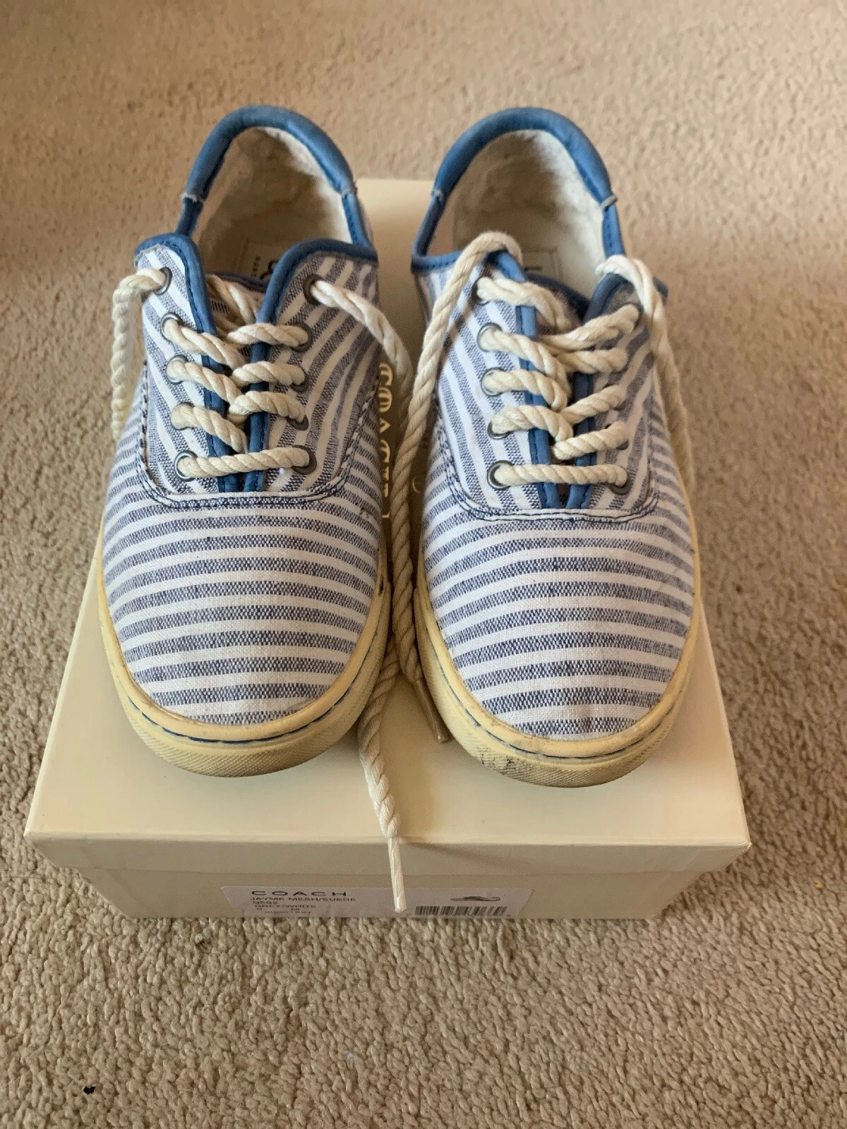 UGG Australia 1007570 Sneaker casual con lacci in tela blu da donna US 7