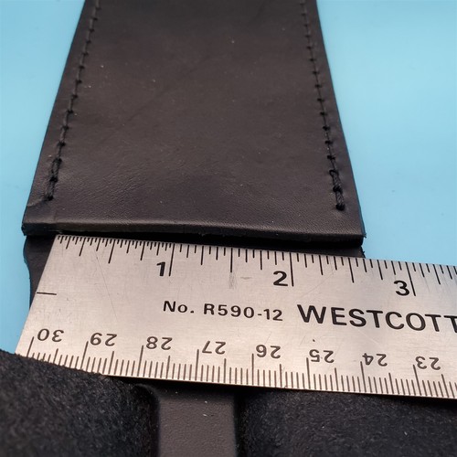 Fixed Blade Knife Sheath Black Leather Bowie Belt Pouch 15.5" x 10.75" Quality - Picture 13 of 17