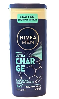 19,30 /L - 6er Pack NIVEA Duschgel Men 3in1  Ultra Charge  - 250ml
