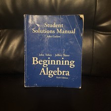 STUDENT SOLUTIONS MANUAL: BEGINNING ALGEBRA (...