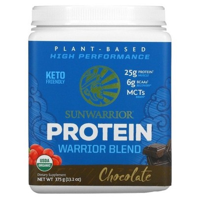 Sunwarrior Chocolate Warrior Blend Schokoladenprotein, 375 g