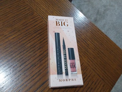 Morphe Makeup SET Make It BIG Mascara/Eyeliner /Lip Plumping Gloss NEW IN BOX