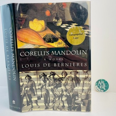 Corellis Mandolin Louis De Bernieres Hardcover SIGNED First American First Print