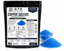 Copper Sulfate Pentahydrate Crystals 16 oz - Fine Crystal - Electroplating Grade