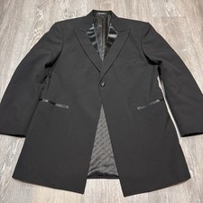 Men s After Six Horsted Wool Tuxedo 1 Button Sz 40 R Classic Black