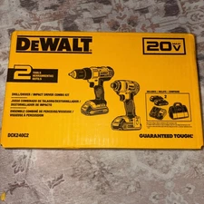 DEWALT DCK240C2 Impact Drill Driver Combo Kit - FAST SHIPPING