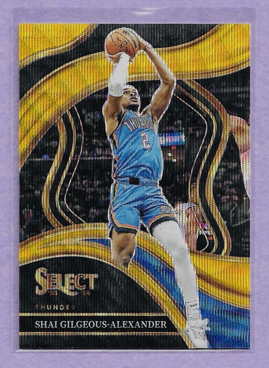 2023-24 Panini Select Courtside GOLD Prizm Shai Gilgeous-Alexander Thunder 7/10