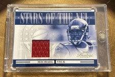 2006 Playoff Prestige #NFL-2 Stars of the NFL Michael Vick  Materials (MEM) ATL