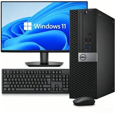 Dell 5040 SFF Desktop PC Intel i7-6th 32GB RAM 1TB SSD Wi-Fi M 24 Monitor Win11