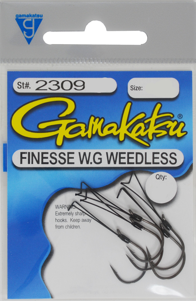 Крючки Gamakatsu Finesse с широким зазором для удаления сорняков, Размер 4, Модель 230908 (6) - НОВИНКА!