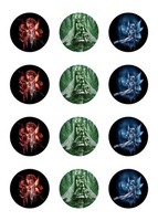 Muffinaufleger Muffins Zuckerpapier Kindergeburtstag Fantasy Elfen Feen FT08
