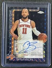 JALEN BRUNSON 2025-26 TOPPS CHROME #TCA-JB GEOMETRIC BLACK REFRACTOR AUTO 02/10