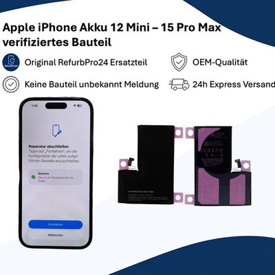 iPhone OEM Batterie ORIGINAL High Capacity 100% Kapazität DIAGNOSABLE 12-15