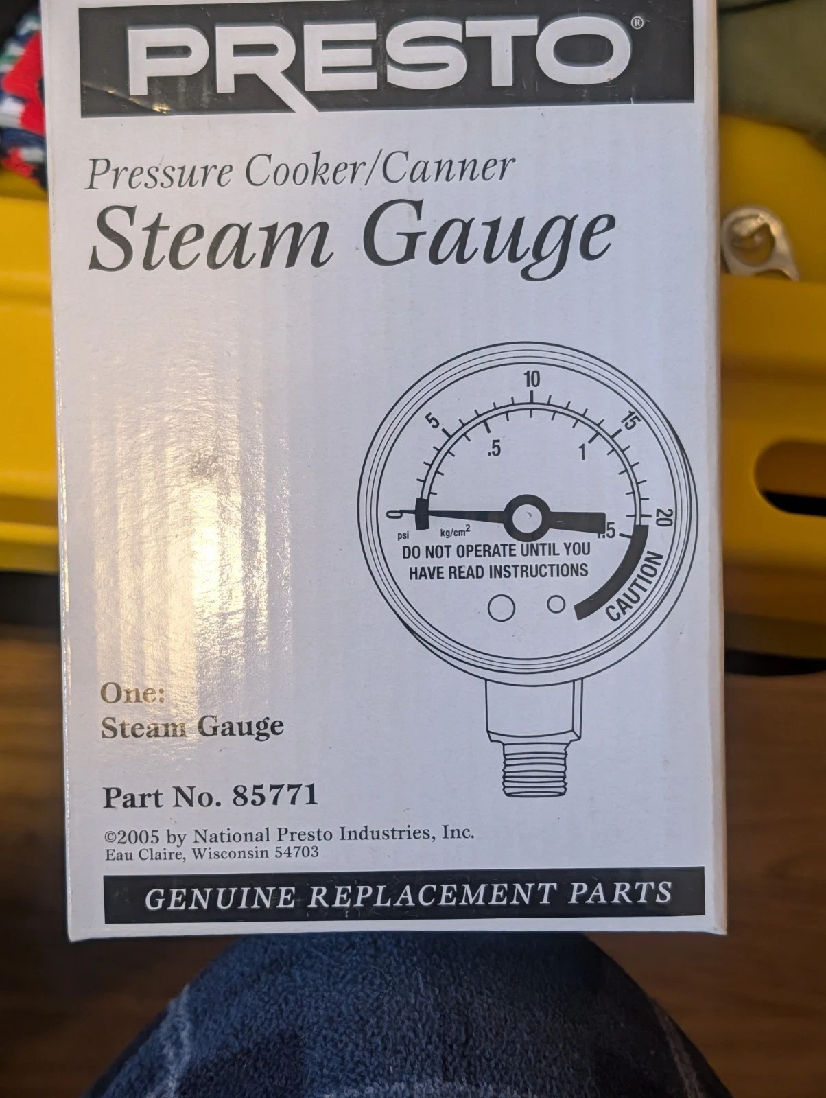 Presto 85771 Pressure Cooker/Canner Steam Gauge Replacement Part