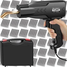 220W Plastic Welder Gun 2000 Staple Welding Kit Car Bumper Soldering Hot Stapler