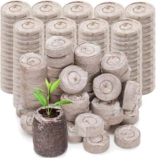 100pcs Seed Starter Pod Peat Pellets for Seedlings, Garden Plant Seed Starter Ki
