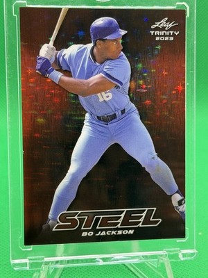 2023 Leaf Trinity Bo Jackson #S-10 Red Steel 1/1