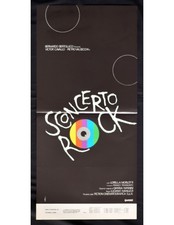 locandina SCONCERTO ROCK Bertolucci Manuzzi Gianna Nannini morlotti sexy B313