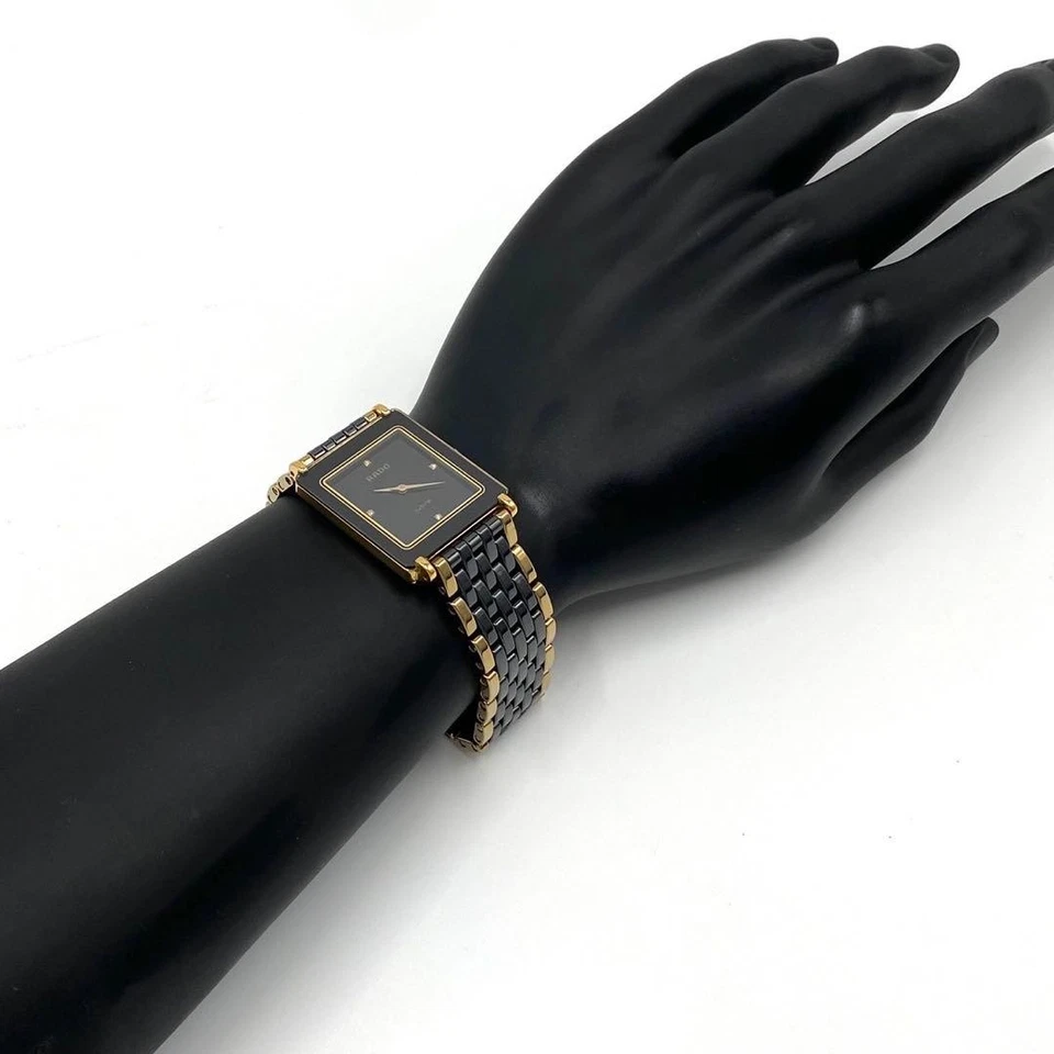 Rado Jubile 204.0356.3 4 件钻石陶瓷黑金 25 毫米近乎完好正品 — 第 3/4 张图片