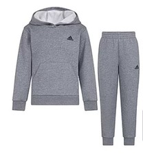 Adidas Heather Gray Tracksuit-unisex Kids