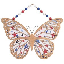 Memorial Day Decorations, Patriotic Wreath for Front Door, Red White and Blue...