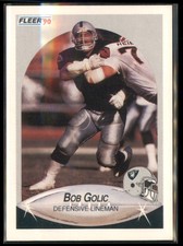 BOB GOLIC #254 1990 Fleer Los Angeles Raiders NM