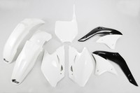 Kunststoff Verkleidung Kit Kawasaki KXF 450 2008 Ufo Plast Weiß