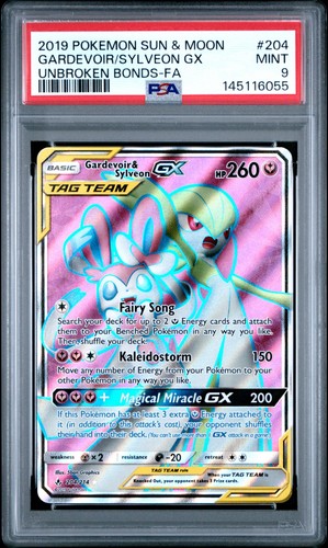 Gardevoir & Sylveon-GX graded PSA 9 for sale on eBay