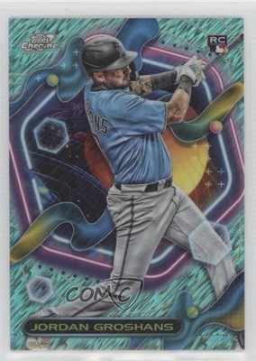 2023 Cosmic Chrome Aqua Equinox Refractor 31/199 Jordan Groshans Rookie RC 4f5