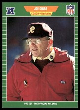 Joe Gibbs 1989 Pro Set #440 Redskins NFL READ FREE SHIPPING AutographDen