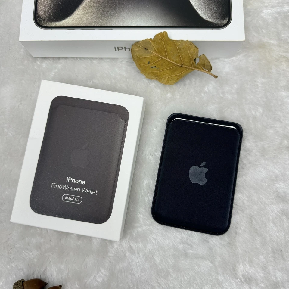 RFID Blocking FineWoven Wallet with Magnetic For iPhone 14 15 Pro 16 17 Pro Max - Image 4 of 4