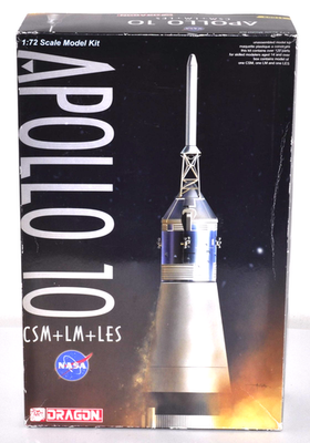 【未組立】アポロ10 APPOLLO 10 1/72 プラモデル　DRAGON Dragon Apollo 10 1/72 CSM LM LES Model Kit Sealed Rare NASA