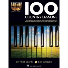 Hal Leonard 100 Country Lessons Keyboard Lesson Goldmine Series Series Bk/2CD