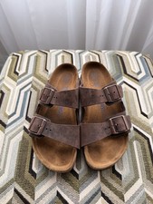 New w/o Box Birkenstock Arizona Habana Oiled Leather Narrow 225 Size EU 35