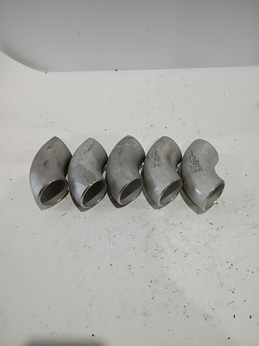 (Lot of 5) 1 1/2" 304 Stainless Steel Sch10S 90°Elbow Butt Welds Fast 🇺🇸 Ship