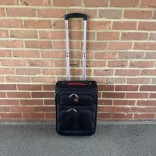 Wenger SwissGear Black Soft Cabin Suitcase 2 Wheel Trolley Case Expandable