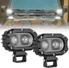 Nilight Led Pod Lights Spot Beam 48W 4 Inch 2 PCS White Driving Lights IP67