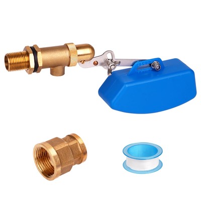 KHEARPSL 1/2 Inch Float Valve for Water Tank Brass Water Float Valve with Adj...